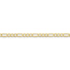 Finest Gold 4.4 mm x 7 in. 10K Yellow Gold Semi-Solid Figaro Chain