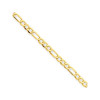 Finest Gold 2.5 mm x 10 in. 14K Yellow Gold Semi-Solid Figaro Chain