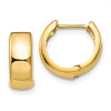 Finest Gold 12 mm 14K Yellow Gold Hinged Hoop Earrings, Pair