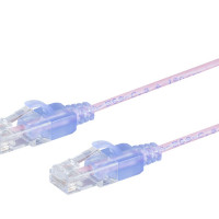 Monoprice 36200 MONOPRICE CAT6A 3FT PINK 5-PK PATCH CABLE_ UTP_ 30AWG_ 10G_ PURE BARE COPPER_ SN