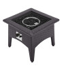 Modway Furniture Vivacity Outdoor Patio Fire Pit Table Espresso