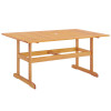 Modway Furniture 59 in. Hatteras Rectangle Outdoor Patio Eucalyptus Wood Dining Table - Natural