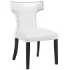 Modway Furniture Curve Vinyl Dining chair - White