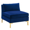 Modway Furniture Ardent Performance Velvet Armless Chair Navy