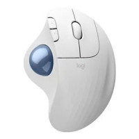 Logitech 910-007028 ERGO M575S WIRELESS MOUSE TRACKBALL (OFF-WHITE+BLUE BALL)