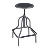 Safco Products Company Industrial Stool- without Back- Seat Height 22in.x27in.- Pewter