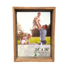 HomeRoots 28 x 40 in. Rustic Weathered Grey Box Picture Frame with Hanger