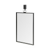 HomeRoots Rectangular Black Metal Frame Wall Mirror