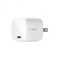 Belkin WCH001DQ1MWH-B6 30W USB-C CHARGER GAN 1M PVC C-C CBL WHT