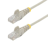 Startech N6PAT15GRS SLIM CAT6 CABLE GRAY LSZH SLIM SNAGLESS RJ45 UTP PATCH CABLE