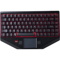Tg3 KBA-BLT-5RBUVS KEYBOARD; RUGGED 82 KEY KEYBOARD W/ TOUCHPAD AND RED BACKLIGHTING. STRAIGHT CORD