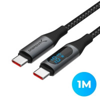 Sabrent CB-C2C1 USB C CHARGING CABLE 1M SMART DISPLAY. 100W CHARGING.