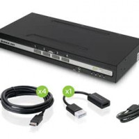Iogear GCS1314TAA4C 4-PORT SINGLE VIEW HDMI SECURE KVM SWITCH PP4.0 TAA COMPLIAN