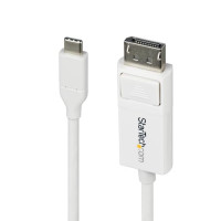 Startech CDP2DP2MBW 6.6FT (2M) USB-C TO DISPLAYPORT 1.2 CABLE 4K 60HZ, BIDIRECTIONAL DP TO USB-C / U