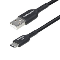 Startech USB2AC10FBKE 10FT (3M) USB-A TO USB-C CHARGING CABLE, CHARGE & SYNC, 3A, USB 2.0, TPE JACKET