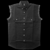 Mens Cutoffs Black Shirt