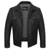Vance Leathers' Men's Austin Brown Motorcycle Trucker Leather Jacket