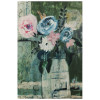 Empire Art Direct Modern Floral Circle Fine Giclee Printed Directly on Hand Finished Ash Wood Wall Art