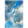 Empire Art Direct Subtle Blues I Frameless Free Floating Tempered Glass Panel Graphic Wall Art