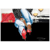 Empire Art Direct Coffee Break Frameless Free Floating Tempered Glass Panel Graphic Wall Art
