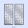 Screen Gems Contemporary Multi-Mirrored Metal Wall Plaque - Set of 2