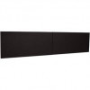 Lorell Commercial Desk Series Black Stack-on Hutch- 72 in.