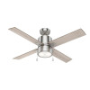 Hunter Fan 52 in. Beck Ceiling Fan with Light, Brushed Nickel