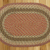 Capitol Earth Rugs Olive-Burgundy-Gray Jute Braided Rug