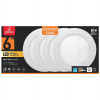 Globe Electric White 6 in. 12W Aluminum LED Recessed Lighting Kit - Pack of 4