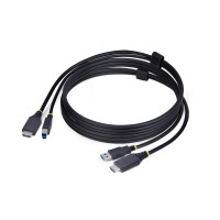 Startech HU1226-KVM-CABLE 6FT (1.8M) HDMI AND USB 5GBPS KVM CABLE, 4K 60HZ, HDMI 2.0 AND USB COMBO CABLE F
