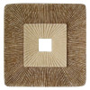 Screen Gems 26 in. X 2 in. Concave Square Double Layer Ribbed Wall Plaque -Pack of 2