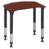 Regency Ferris 26 x 24 in. Ferris Height Adjustable Student Desk Cherry