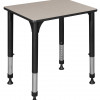 Regency 18.5 x 26 in. Rectangle Height Adjustable School Desk Maple