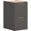 HON 15 in. 2 x File & File Mod Pedestal Support Desk Component Drawer - Steel Ball Bearing, Slate Teak Laminate
