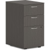 The Hon Mod Slate Teak Laminate Desk Component Pedestal Slate Teak