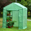 Genesis 61 x 56 x 79 in. Portable Walk In Greenhouse with Heavy Duty Opaqua Cover