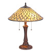 Chloe Lighting Fanny Tiffany-Style Victorian 2 Light Table Lamp - 16 in.