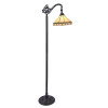 Chloe Lighting Belle Tiffany-Style 1 Light Reading Floor Lamp - 11 in.