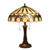 Chloe Lighting Claude Tiffany-Style 2 Light Victorian Table Lamp - 17 in. Shade