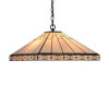 Chloe Lighting Theros Tiffany-Style 2 Light Mission Hanging Pendant Fixture - 18 in. Shade