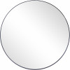 Camden Isle Round Metal Frame Mirror Black