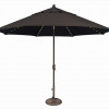 SimplyShade 11 ft. Lanai Pro Octagon Market Umbrella with Star Light Black