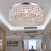 Warehouse of Tiffany 19 in. Giannis 6-Light Indoor Flush Mount Chandelier with Light Kit Chrome