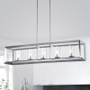 Warehouse of Tiffany HM067CH-5 41 in. 5-Light Ciel Chandelier - Chrome Finish