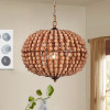 Warehouse of Tiffany HM127-3 15.75 in. Swere 3-Light Indoor Chandelier with Light Kit Chrome
