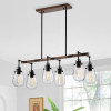 Warehouse of Tiffany IMP28B-6IM 13.39 in. Enija 6-Light Indoor Chandelier with Light Kit Black