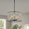 Warehouse of Tiffany IMP79K-4AB Samel 4-Light Metal Chandelier- Antique Bronze