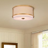 Warehouse of Tiffany CM208-3GW 3-Light Julu Semi-Flush Mount Chandelier - Gold