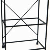 Three Shelf Stand for Medium Bird Breeding Cage in Black