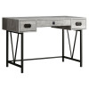 Monarch Specialties 48 in. Grey Reclaimed Wood & Black Metal Computer Desk